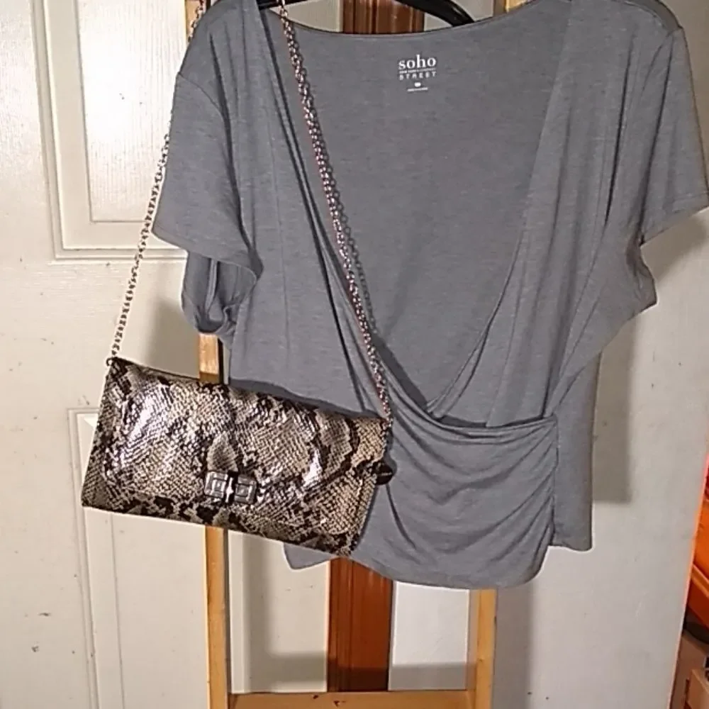 New York & Company faux wrap blouse - Picture 6 of 6